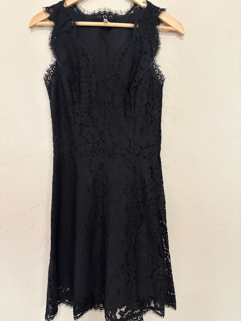 Josie Sleeveless Black Lace V Neck Midi Dress. Worn Once. Like New!